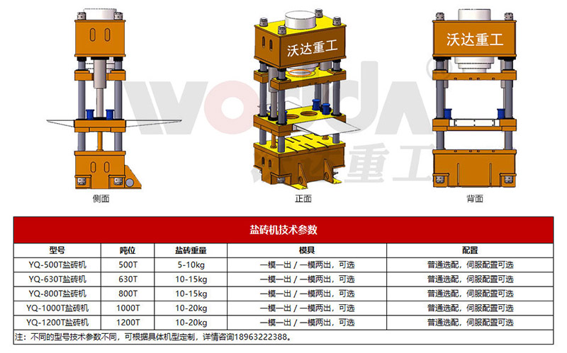 鹽磚機技術參數(shù)